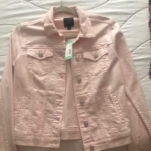 Pink denim jacket